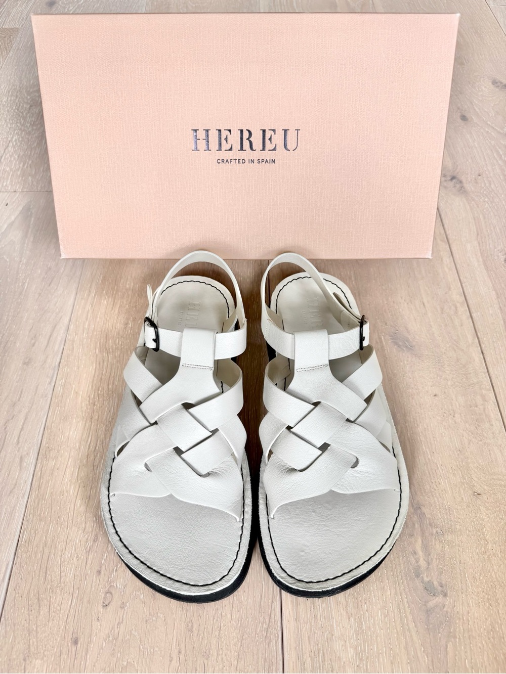 HEREU Beltra Sandals – Cream